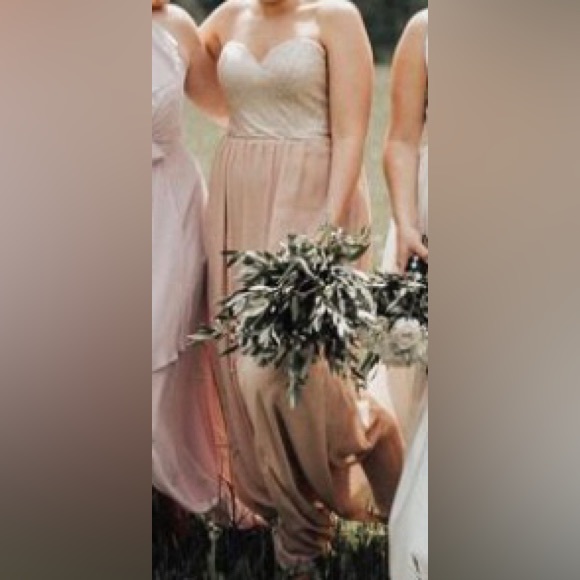 Bari Jay Bridesmaid Dress, Size 10, Rose Gold/Blush/Chanpagne - Picture 8 of 8